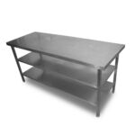 1.6m Low Stainless Steel Table