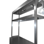 1.1m Stainless Steel Table with Heated Gantry