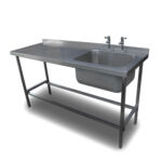 1.8m Stainless Steel Dishwasher Sink