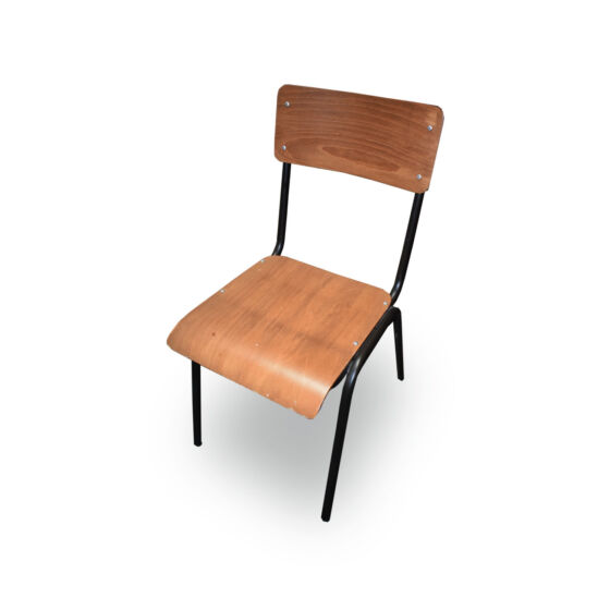 Medium Wood Chair Metal Frame x 4