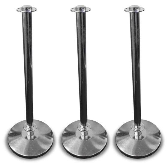 x8 Chrome Seating Area Divider Poles