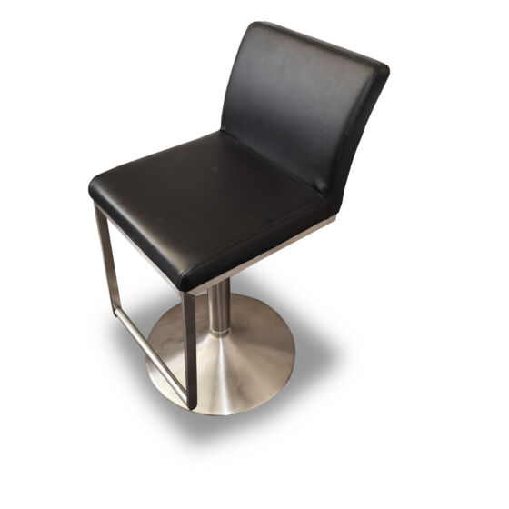 Black Leather Adjustable Chairs x5