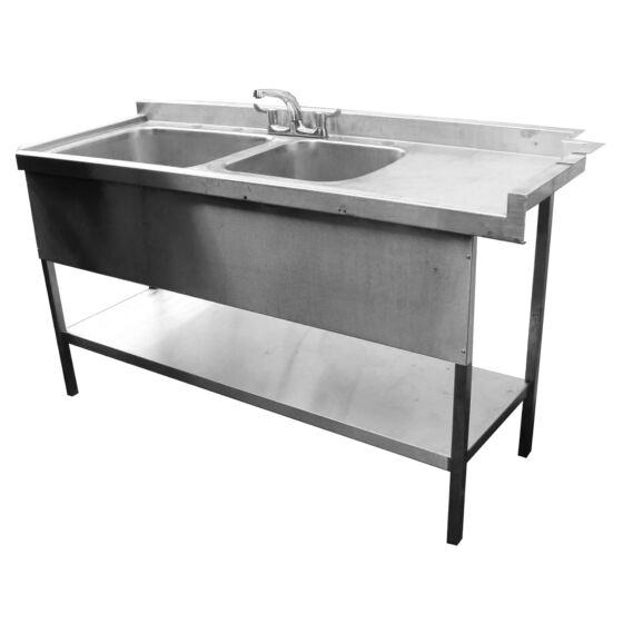 1.7m Stainless Steel Double Sink
