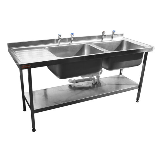 1.8m Franke Double Sink unit