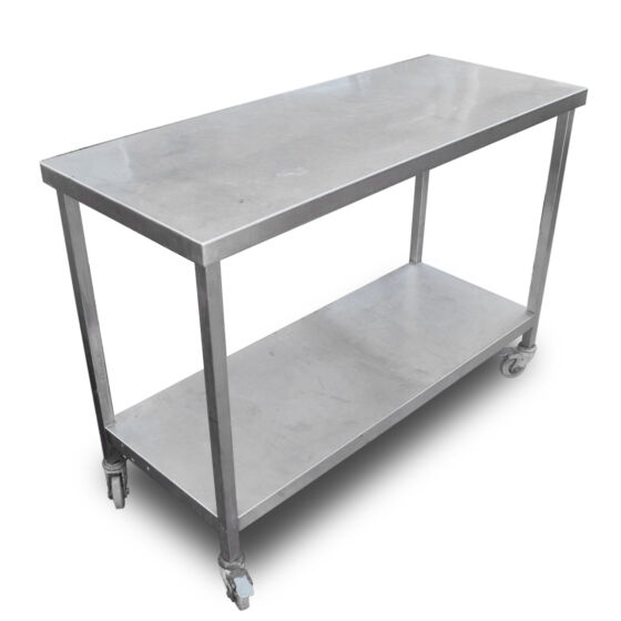 1.2m Stainless Steel Table with Casters