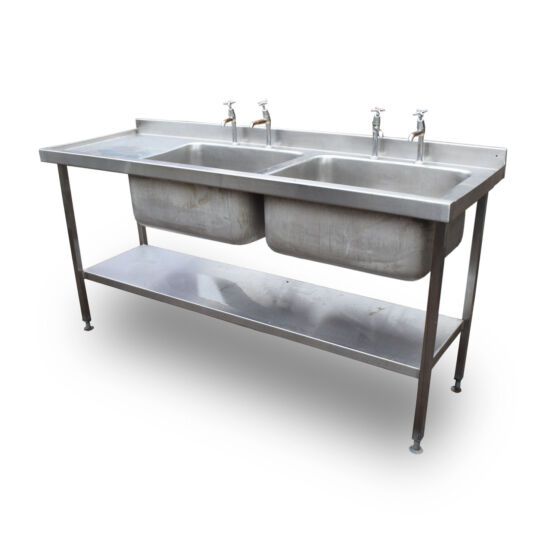 1.8m Double Stainless Steel Sink